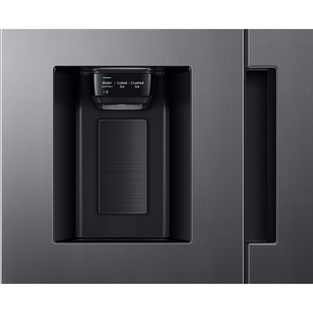 Side By Side Samsung RS67A8810S9/EF, 609 l, Clasa F, Full No Frost, Twin Cooling Plus, Conversie Smart 5 in 1, SpaceMax, Compresor Digital Inverter, Inox