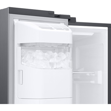 Side By Side Samsung RS67A8810S9/EF, 609 l, Clasa F, Full No Frost, Twin Cooling Plus, Conversie Smart 5 in 1, SpaceMax, Compresor Digital Inverter, Inox