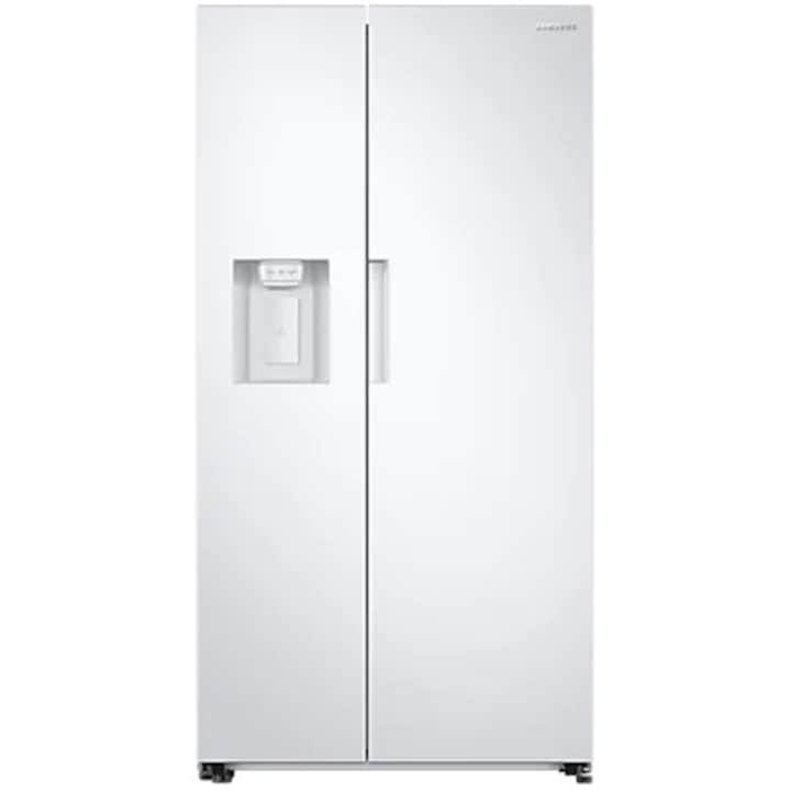 Samsung RS67A8810WW/EF Side By Side hűtőszekrény, 609 l, Full No Frost, Twin Cooling Plus, Smart 5 in 1, SpaceMax, Digital Inverter, Vízadagoló, F energiaosztály, Fehér