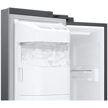 Frigider Side By Side Samsung RS68A8831S9/EF, 609 l, Clasa E, Full No Frost, Twin Cooling Plus, Conversie Smart 5 in 1, SpaceMax, Compresor Digital Inverter, Dozator apa, Inox