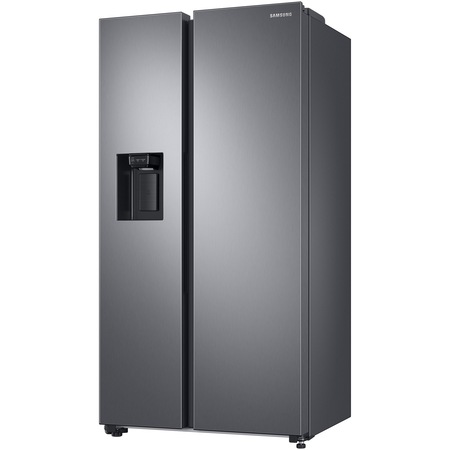 Frigider Side By Side Samsung RS68A8522S9/EF, 609 l, Clasa D, Full No Frost, Twin Cooling Plus, Conversie Smart 5 in 1, Non-Plumbing, SpaceMax, Compresor Digital Inverter, Dozator apa, Inox