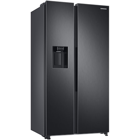 Side By Side Samsung RS68A8842B1/EF, 609 l, Clasa D, Full No Frost, Twin Cooling Plus, Conversie Smart 5 in 1, Metal Cooling, Precise cooling, SpaceMax, Compresor Digital Inverter, Dozator apa, Antracit