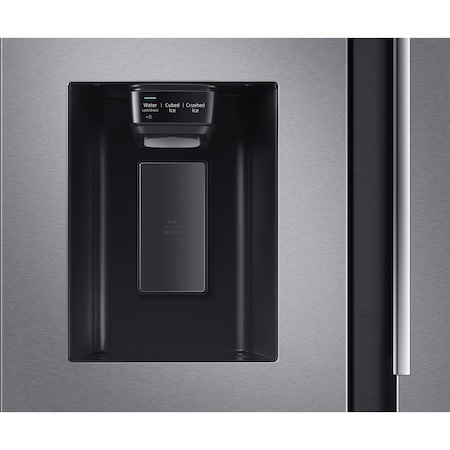 Side By Side Samsung RS64R5302M9/EO, 635 l, Clasa F, Full No Frost, All around cooling, Tehnologie Space Max, Non-Plumbing, Dozator apa, Argintiu