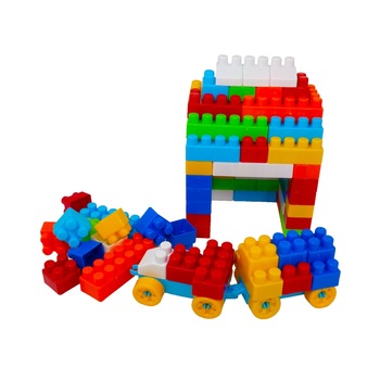 Cuburi constructii in rucsac, 320 piese, 7toys Cuburi constructii in rucsac, 320 piese, 7toys