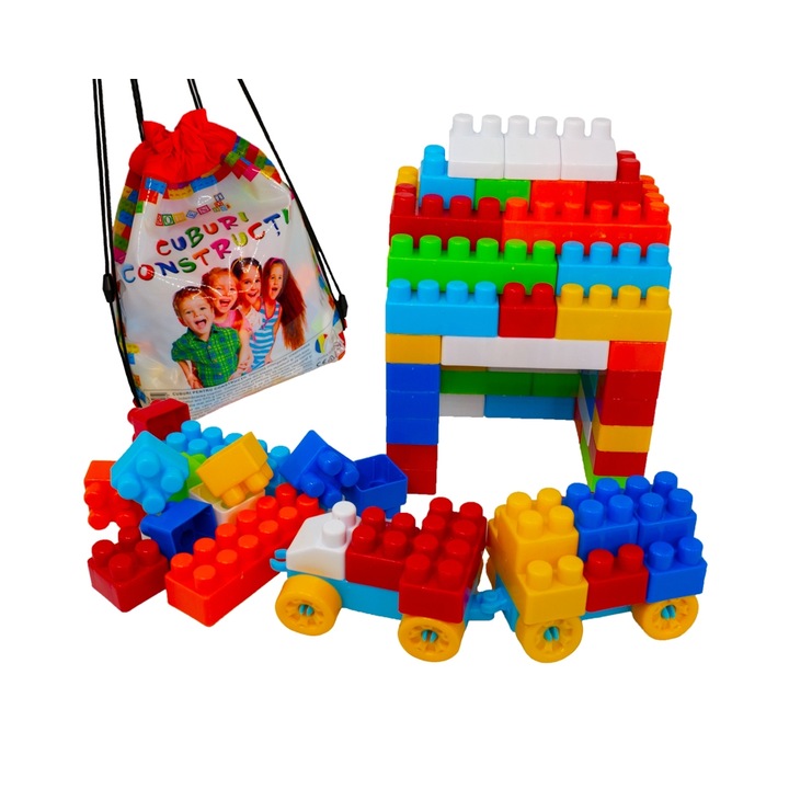 Építő kockák a hátizsákban 320 darab / 570 g, Robentoys®️