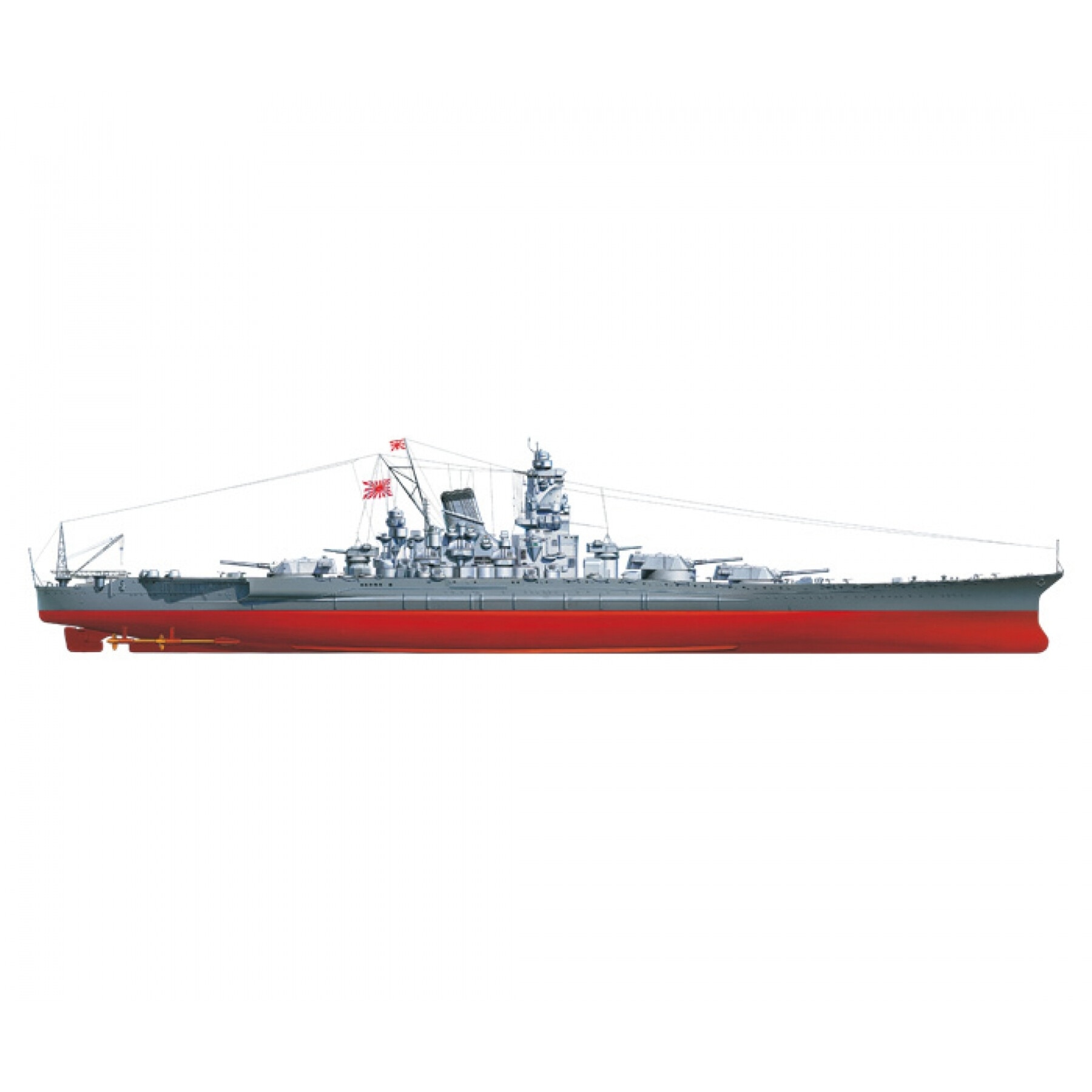 Macheta Navomodele Tamiya Japanese Battleship Musashi 1:350 TAM 78031 ...