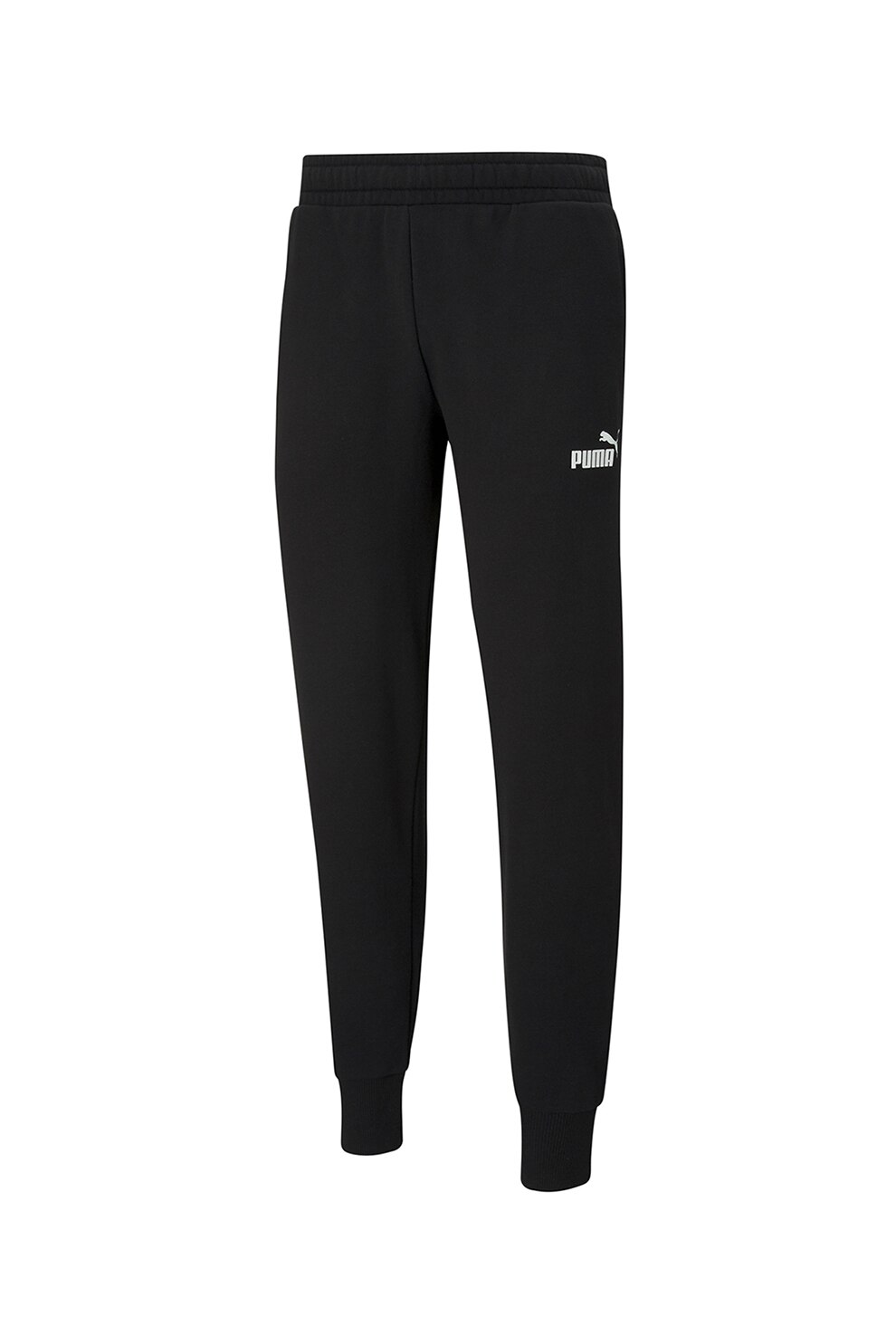 Puma, Pantaloni conici cu logo, Negru, 4XL