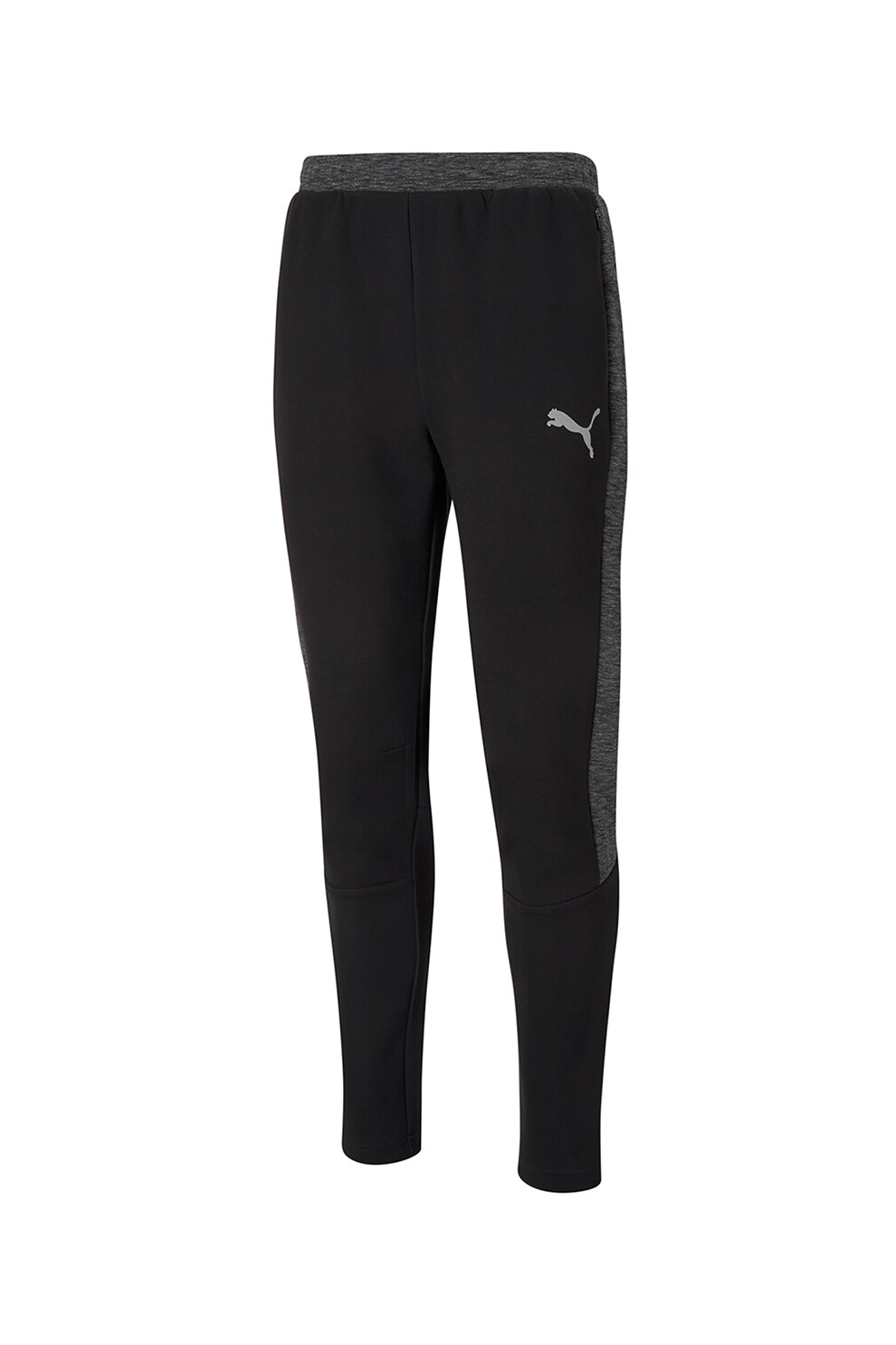 Puma, Pantaloni sport slim fit cu insertii contrastante dryCELL Evostripe, Negru