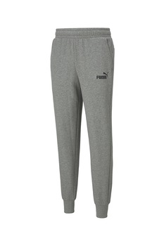 Puma,Pantaloni jogger conici cu buzunare oblice, Gri melange Puma,Pantaloni jogger conici cu buzunare oblice, Gri melange