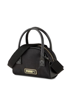 Puma, Geanta mini de umar cu aspect tesut Premium, Negru Puma, Geanta mini de umar cu aspect tesut Premium, Negru