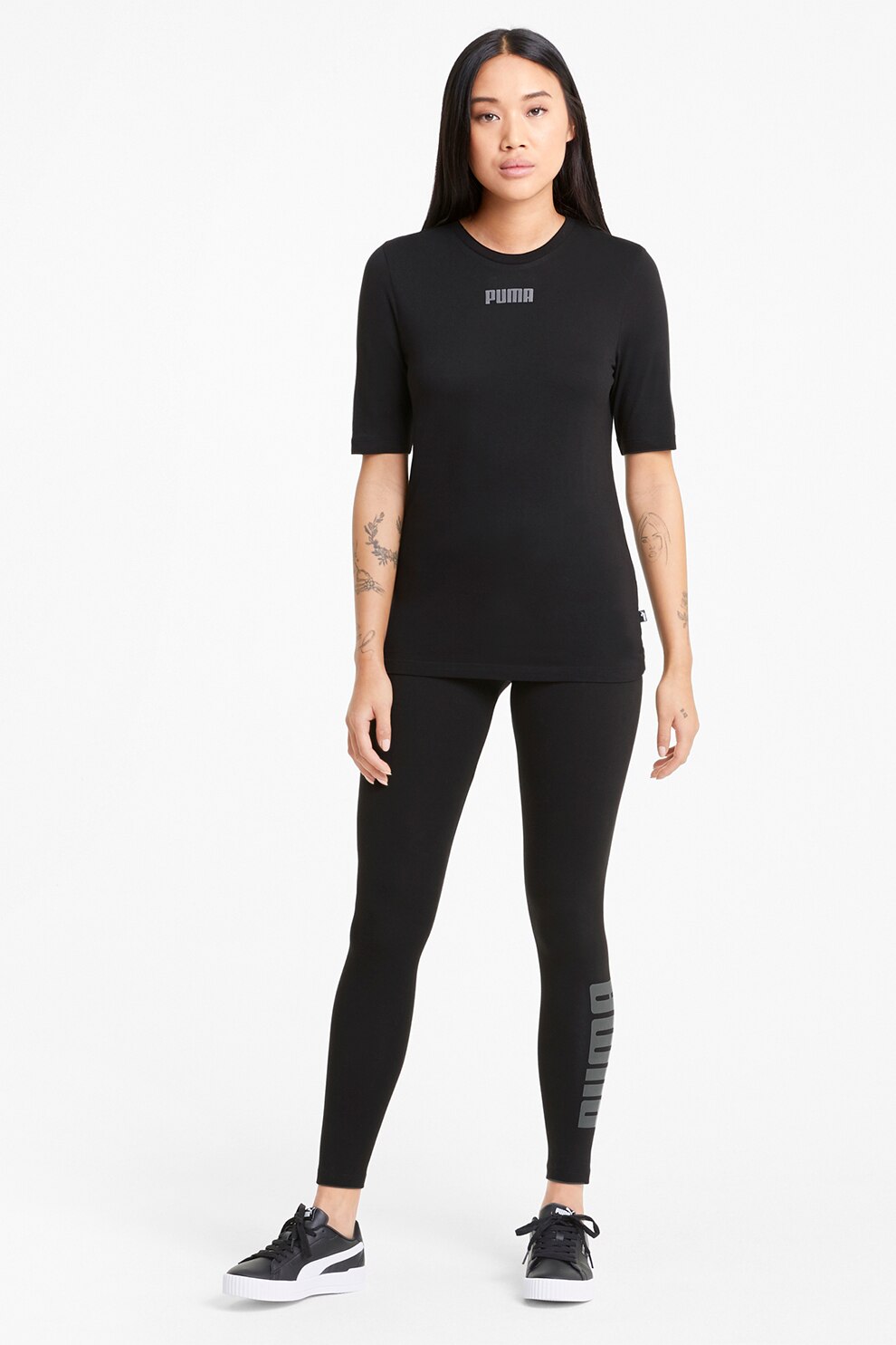 Puma, Colanti cu talie inalta Modern Basics, Negru