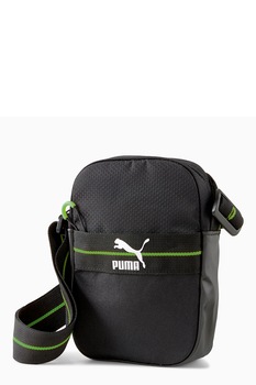 Puma, Geanta crossbody unisex Mirage Compact, Negru/Verde Puma, Geanta crossbody unisex Mirage Compact, Negru/Verde