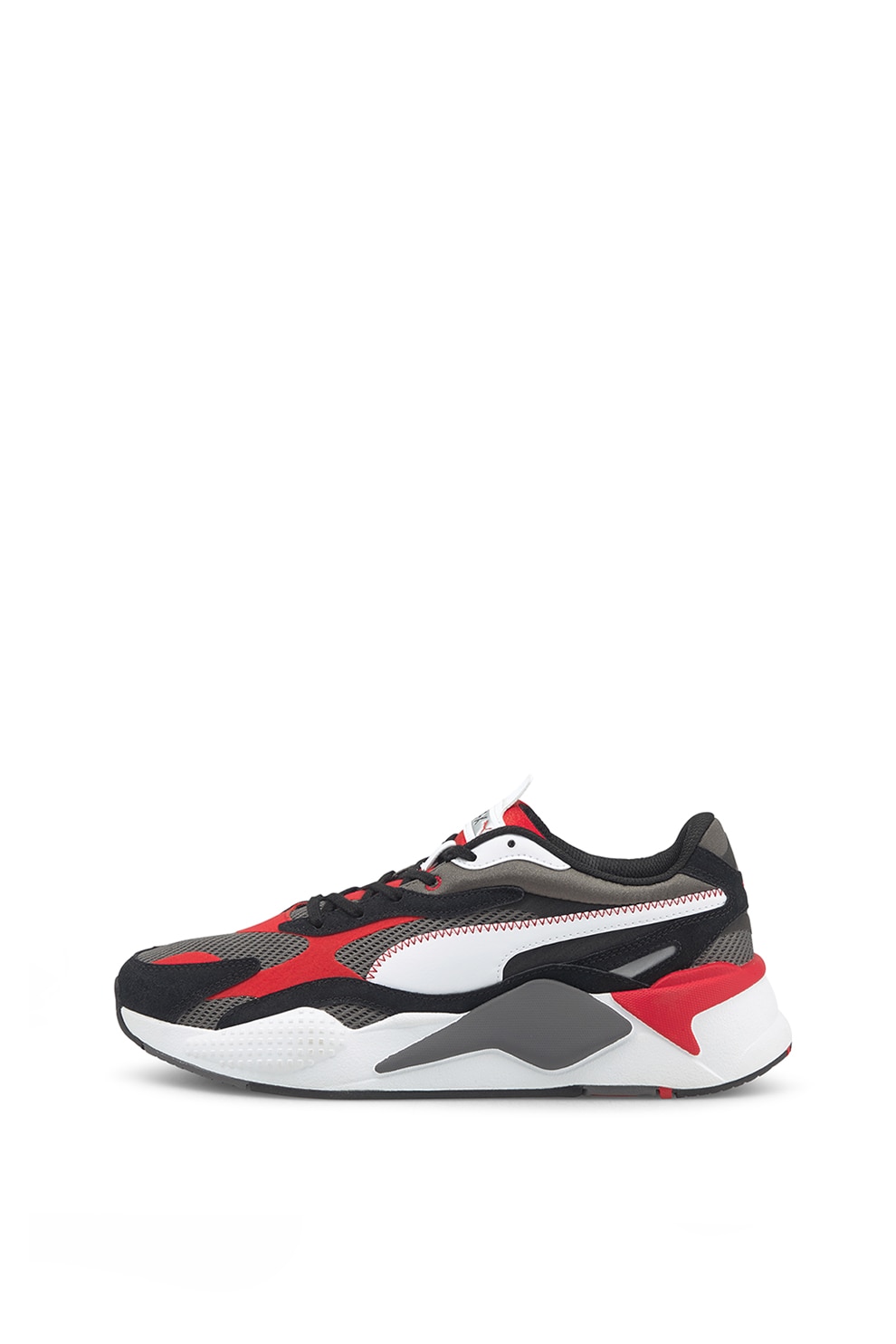 Puma, Pantofi cu insertii de piele intoarsa, pentru alergare RS-X³ Twill AirMesh
