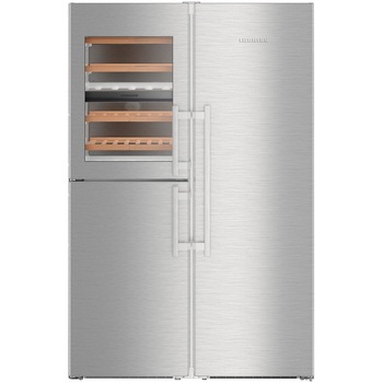 Side by side Liebherr SBSes 8496, 645 l, Clasa D, NoFrost, Compartiment vinuri, DuoCooling, BioFresh-Plus, IceMaker, H 185 cm, Inox Side by side Liebherr SBSes 8496, 645 l, Clasa D, NoFrost, Compartiment vinuri, DuoCooling, BioFresh-Plus, IceMaker, H 185 cm, Inox