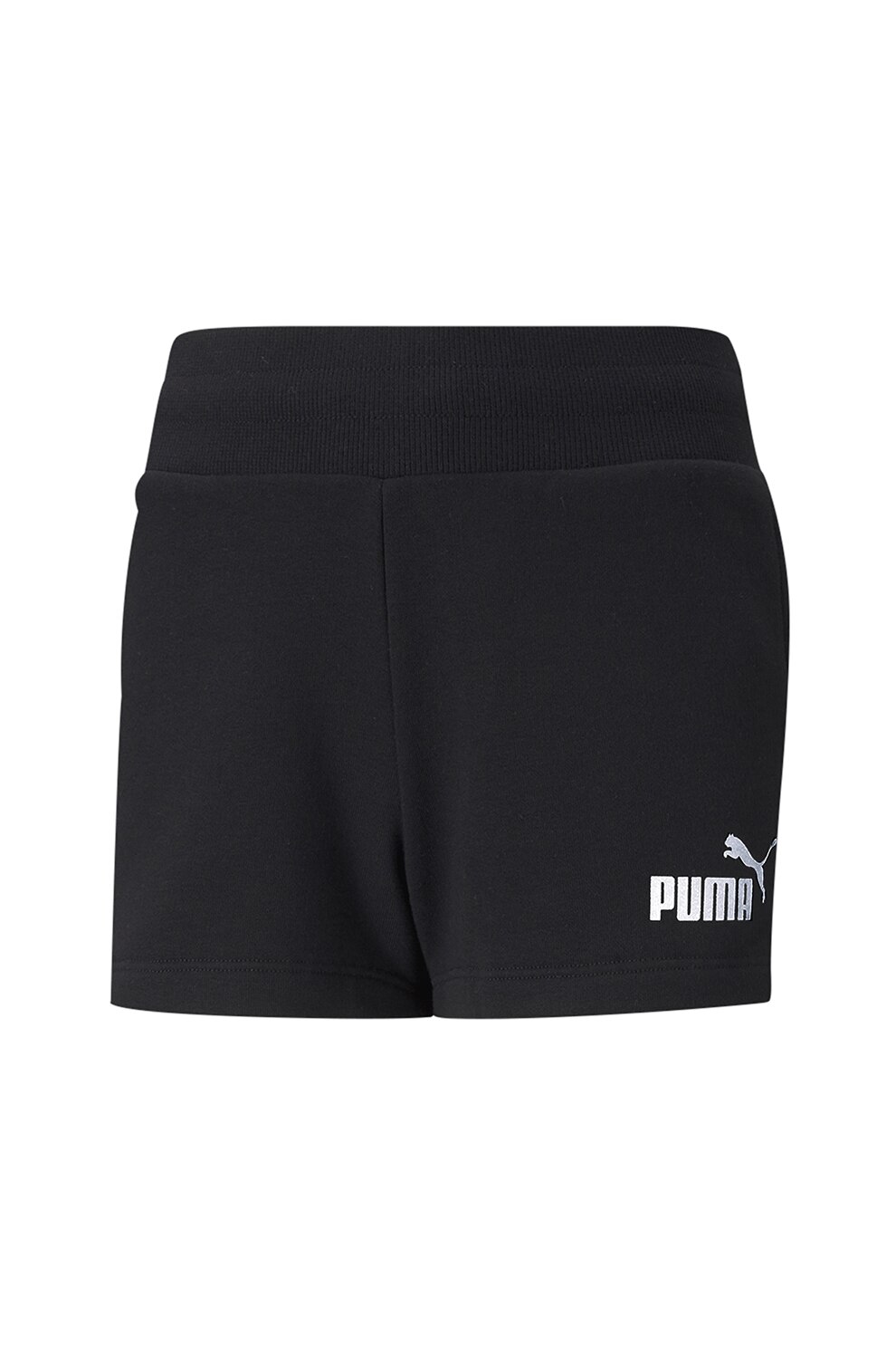 Puma, Pantaloni scurti cu imprimeu logo Essentials, Negru