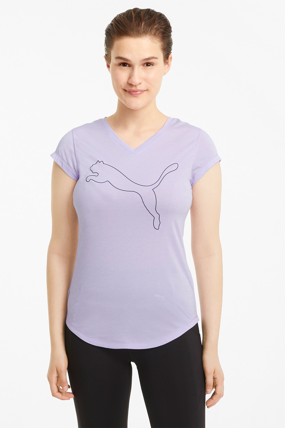 Puma, Tricou cu tehnologie dryCELL pentru antrenament Favorite Heather Cat, Lila