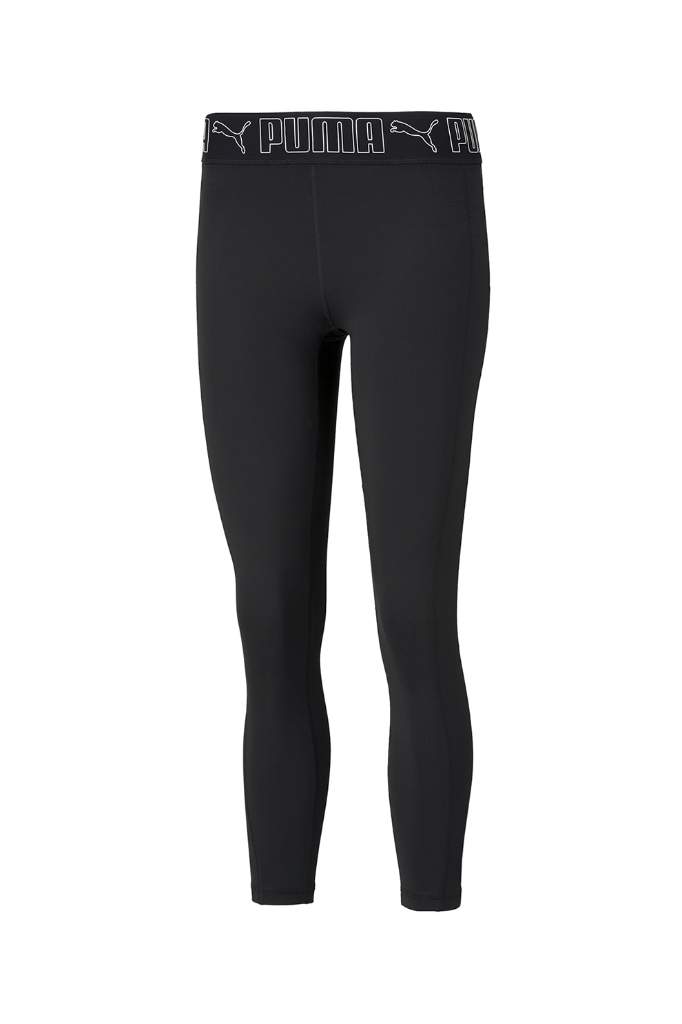 Puma, Colanti cu banda logo in talie pentru antrenament, Negru, XS