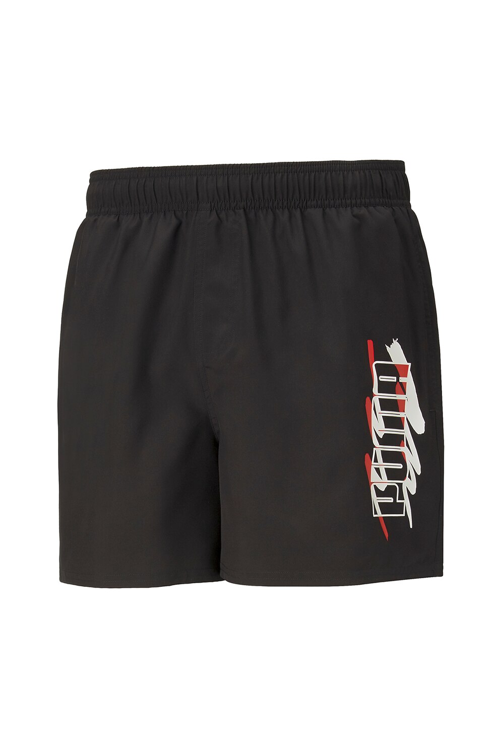 Puma, Pantaloni scurti cu imprimeu logo Essentials Summer, Negru