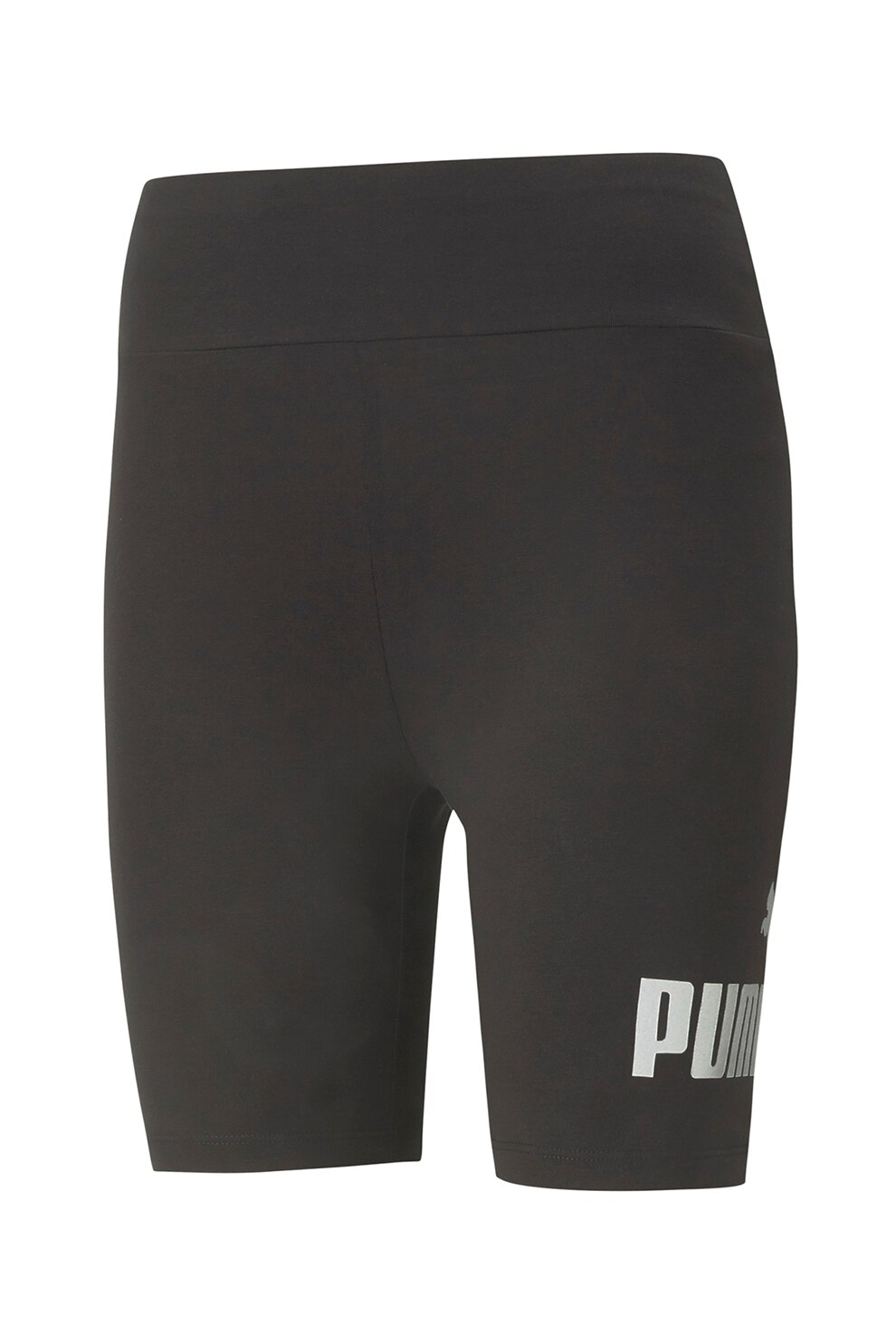 Puma, Colanti scurti cu logo Essentials, Negru