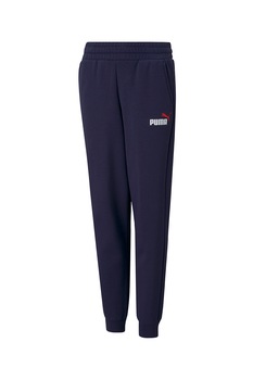Puma, Pantaloni sport, baieti, cu logo, Essentials +2 Colour, Bleumarin Puma, Pantaloni sport, baieti, cu logo, Essentials +2 Colour, Bleumarin