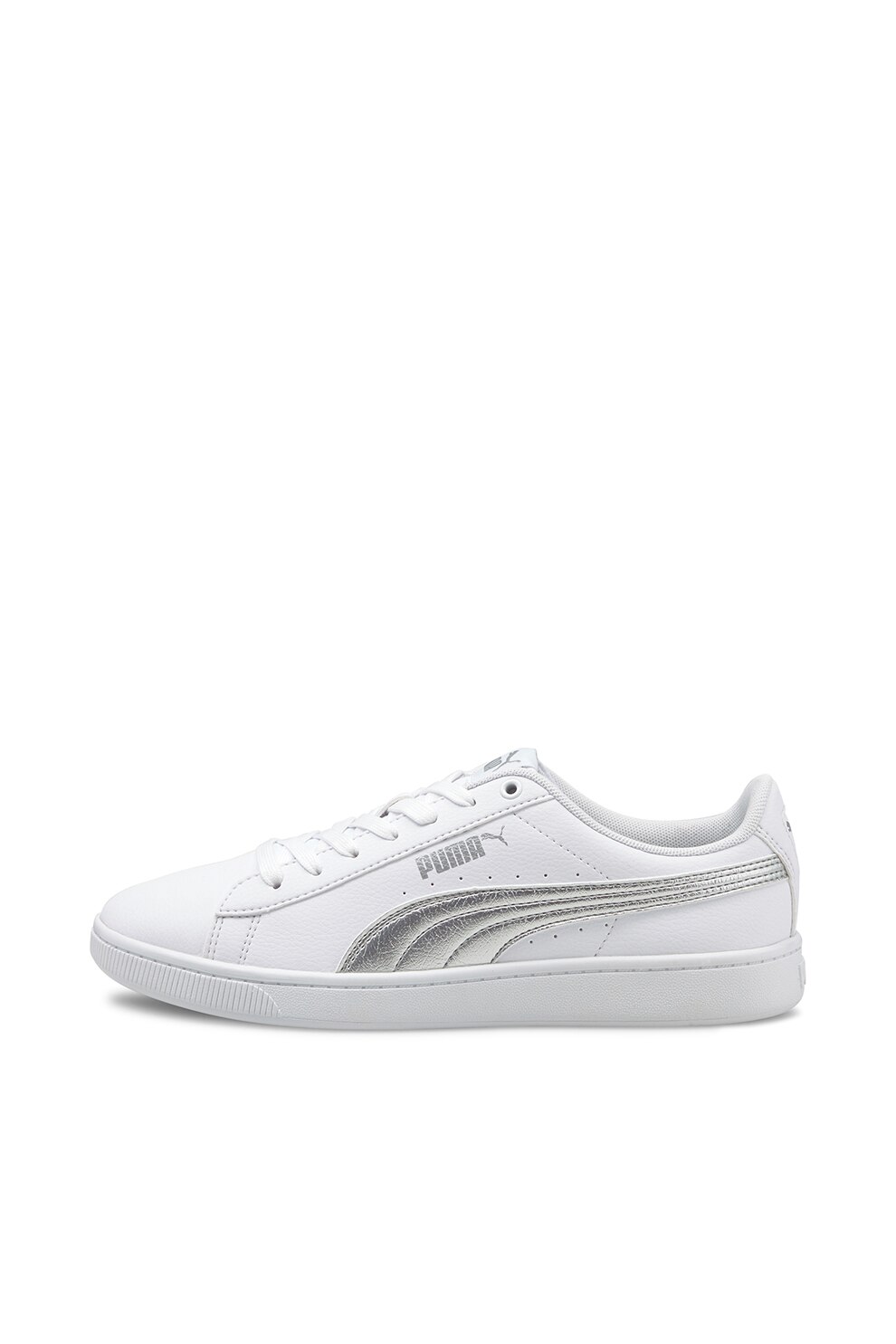 Puma, Pantofi sport de piele ecologica, pentru baschet Vikky v2