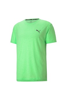 Puma, Tricou cu detaliu logo pe piept si tehnologie drycCELL pentru fitness Energy, Verde electric Puma, Tricou cu detaliu logo pe piept si tehnologie drycCELL pentru fitness Energy, Verde electric