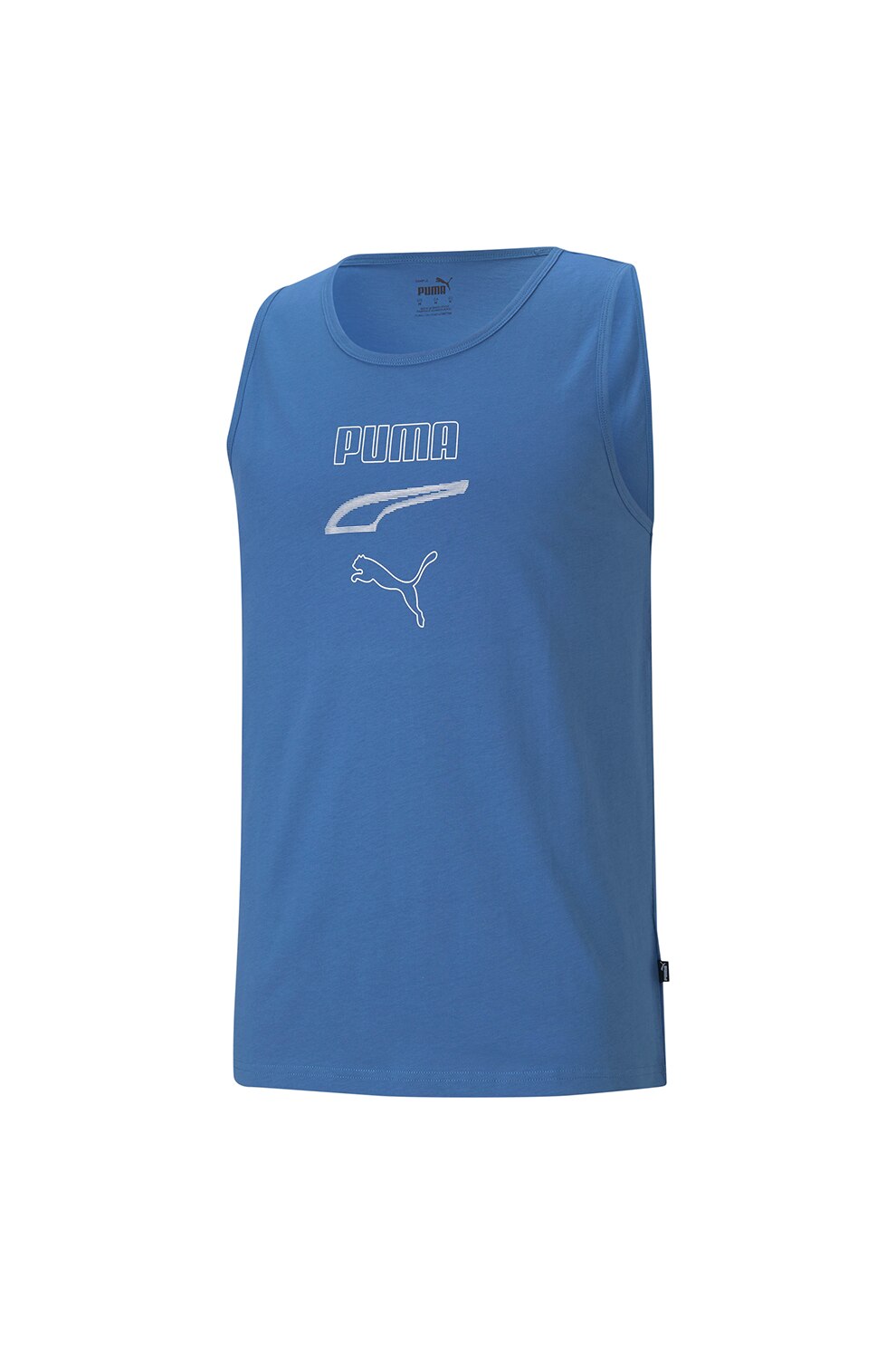 Puma, Top cu imprimeu logo Rebel, Albastru