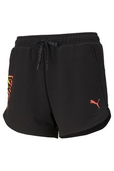 Puma, Pantaloni scurti cu snur si parti laterale contrastante Modern Sports 3'', Negru/Oranj Puma, Pantaloni scurti cu snur si parti laterale contrastante Modern Sports 3'', Negru/Oranj