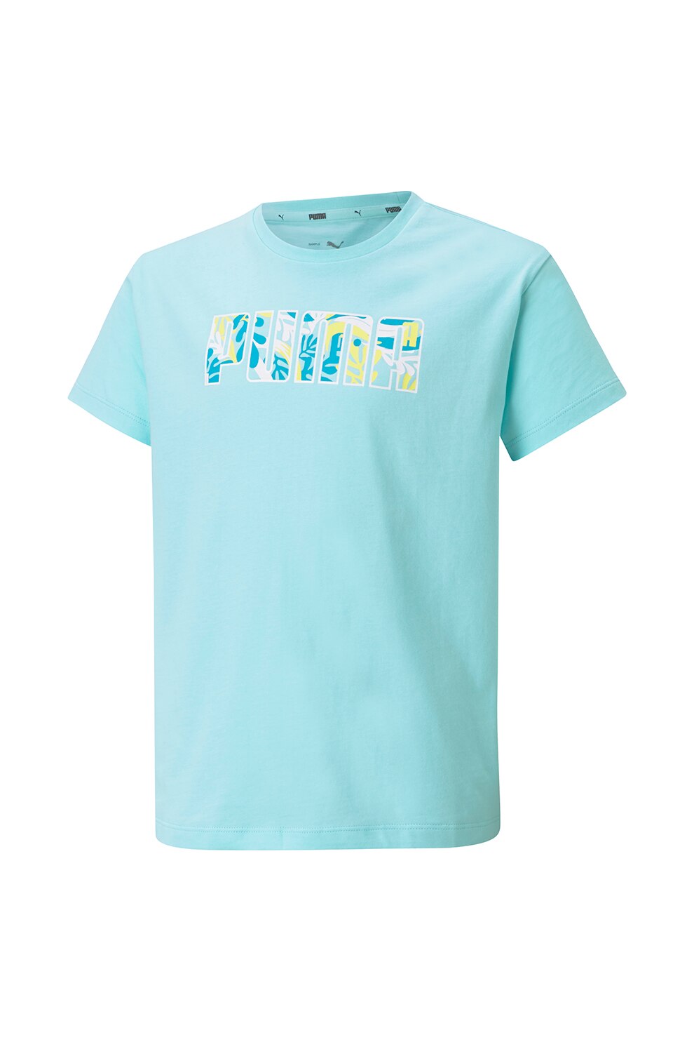 Puma, Tricou de bumbac Alpha, Albastru aqua