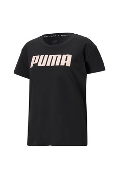 Puma, Tricou relaxed fit cu logo RTG, Negru/Roz Puma, Tricou relaxed fit cu logo RTG, Negru/Roz