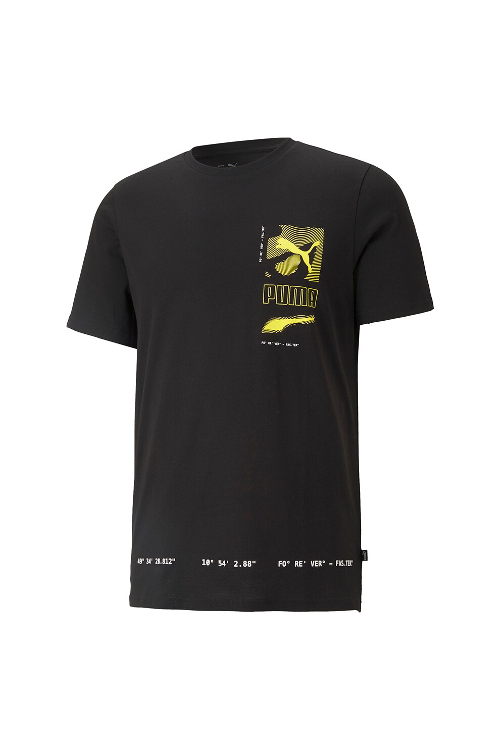 Puma, Tricou cu imprimeu logo Digital, Negru