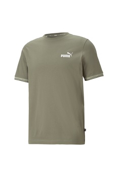 Puma, Tricou cu decolteu la baza gatului si detaliu logo pe piept Amplified 585778, Verde militar Puma, Tricou cu decolteu la baza gatului si detaliu logo pe piept Amplified 585778, Verde militar