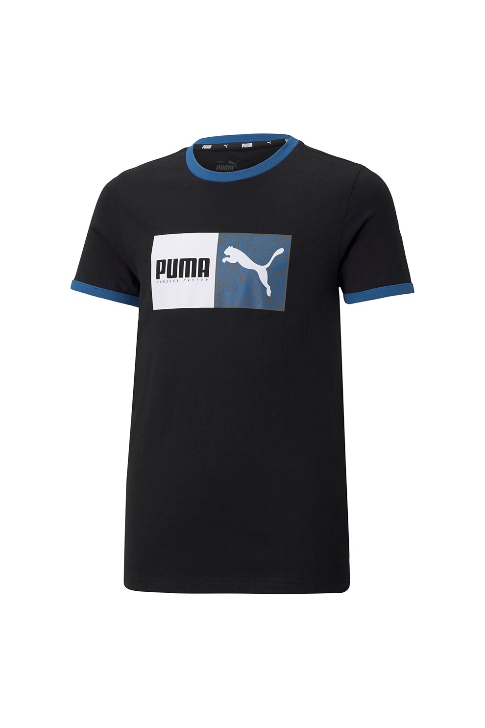 Puma, Tricou cu decolteu la baza gatului Alpha, Negru, 128 CM