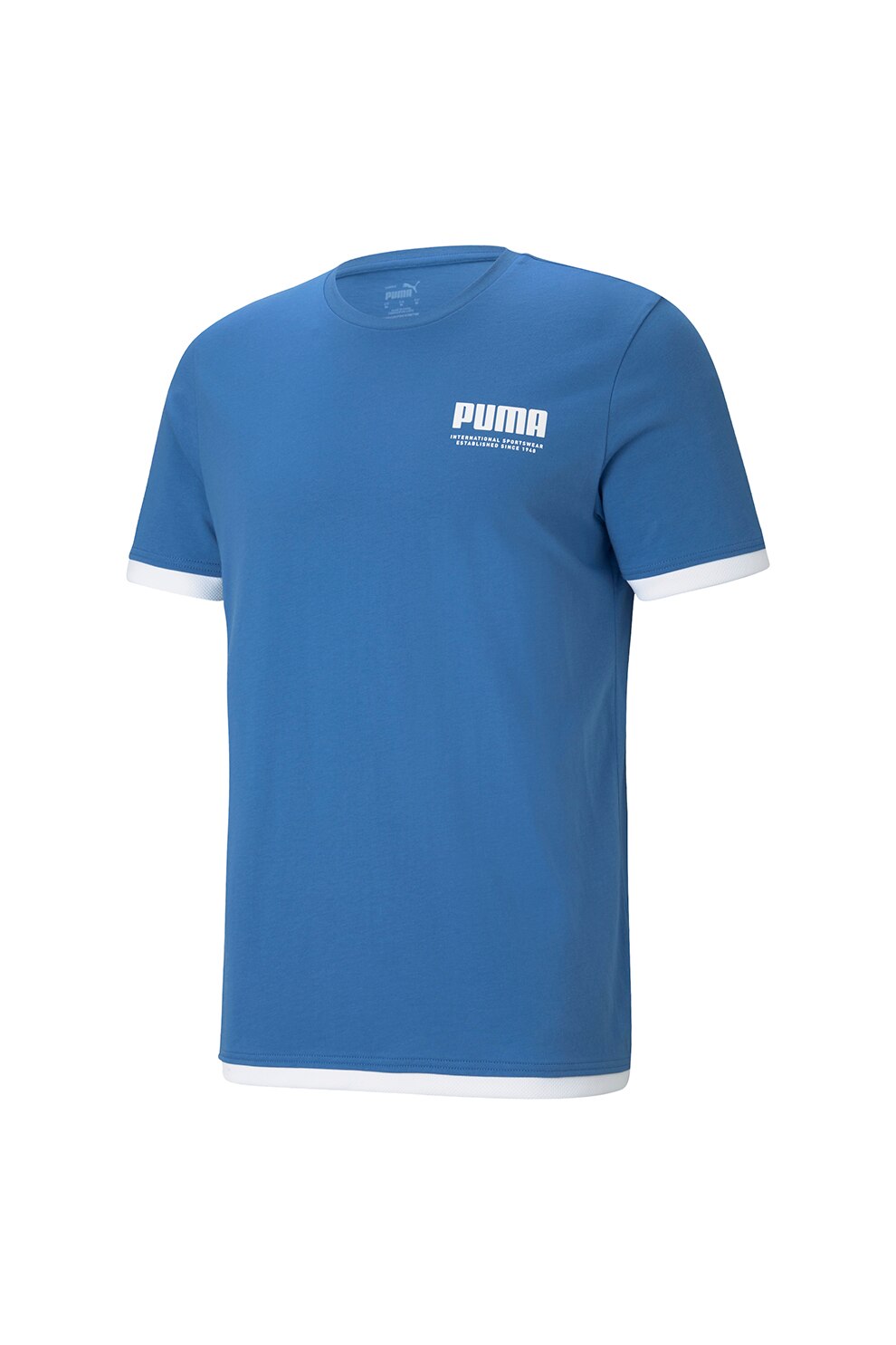 Puma, Tricou cu imprimeu logo Summer Court, Albastru