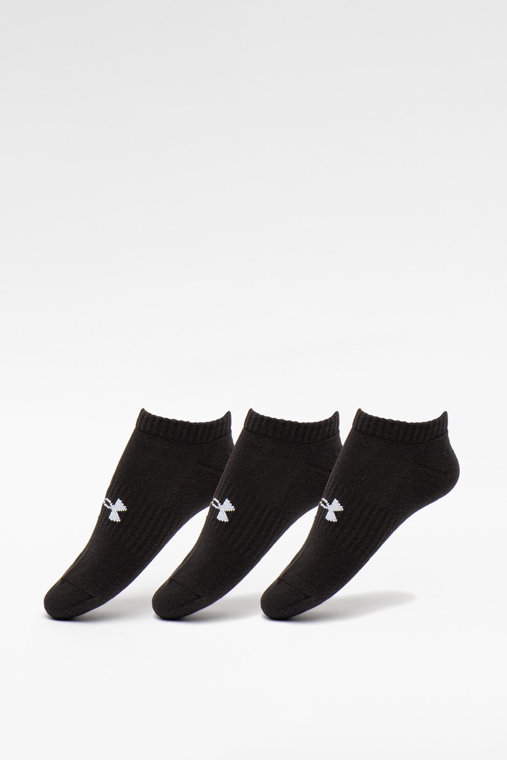 Under Armour, Set de sosete unisex foarte scurte, pentru fitness Core - 3 perechi