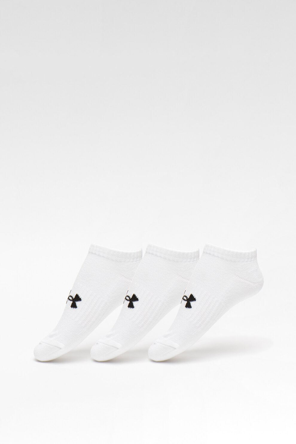 Under Armour, Set de sosete unisex foarte scurte, pentru fitness Core - 3 perechi