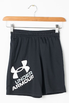 Under Armour, Pantaloni scurti cu logo pentru antrenament Prototype 2.0, Negru/Alb Under Armour, Pantaloni scurti cu logo pentru antrenament Prototype 2.0, Negru/Alb