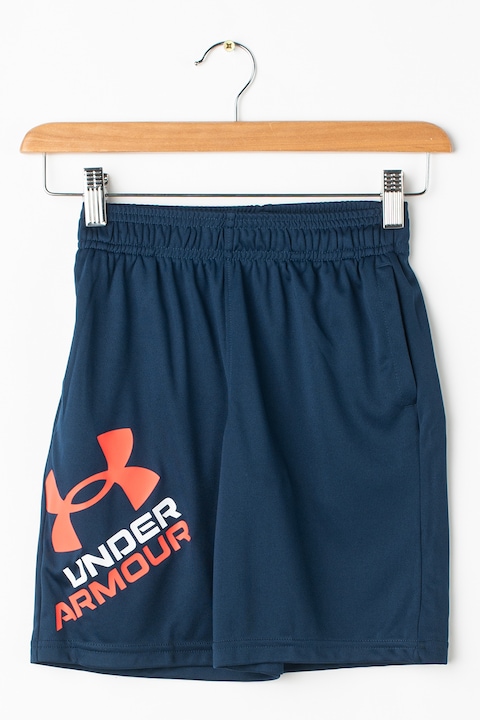 Under Armour, Спортен къс панталон Prototype 2.0 за тренировка с лого, Тъмносин