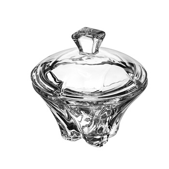 Zaharnita cu capac, sticla 12,7 / h 12 cm Zaharnita cu capac, sticla 12,7 / h 12 cm