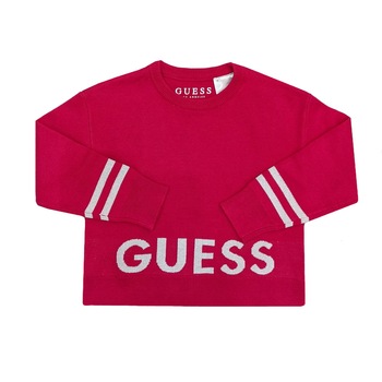 Pulover fete Guess Kids, roz cu logo, 2 ani Pulover fete Guess Kids, roz cu logo, 2 ani
