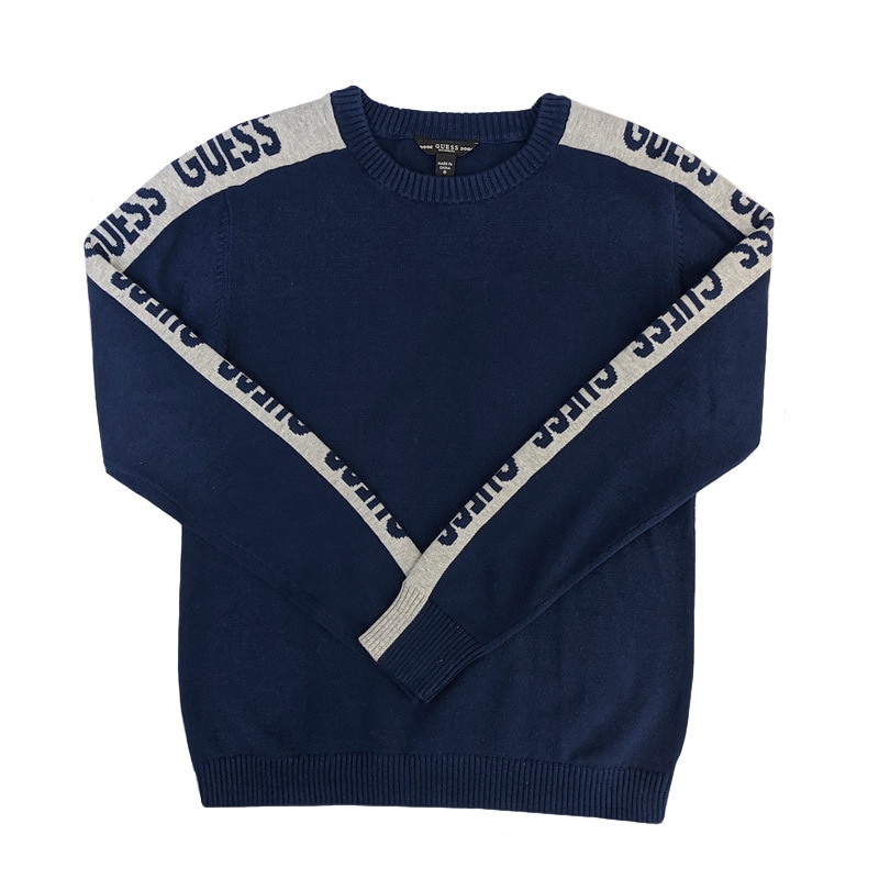 Pulover baieti Guess Kids, bleumarin, 8 ani