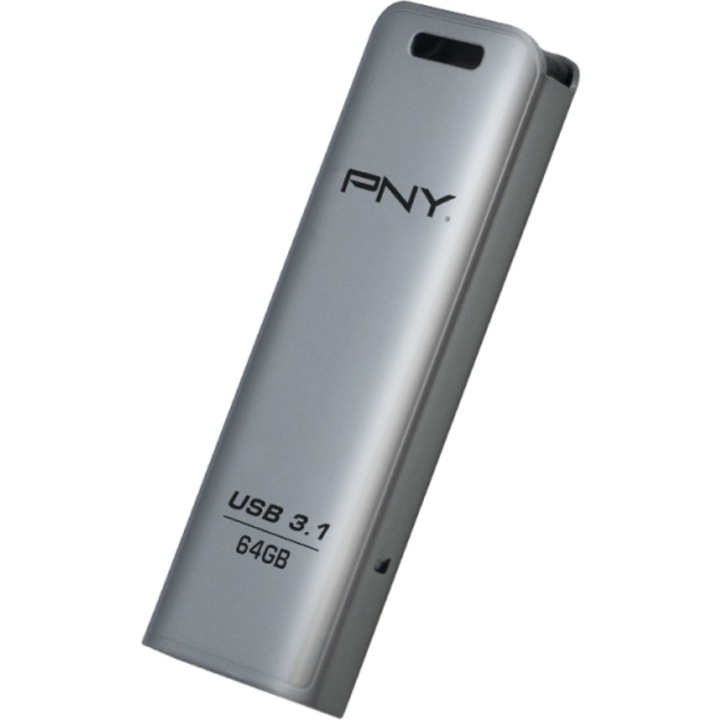PNY USB памет, ELITE STEEL, 64GB, USB 3.1