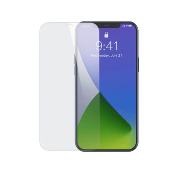 Set 2 x Folie iPhone 12 Mini, Sticla Securizata 0.3mm, Baseus, Transparent Set 2 x Folie iPhone 12 Mini, Sticla Securizata 0.3mm, Baseus, Transparent