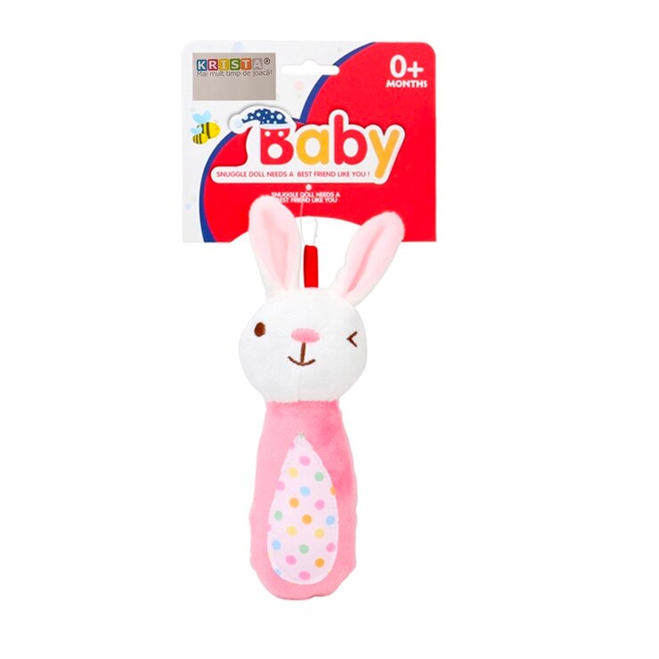 Jucarie din plus cu sunet, Iepurasul Tup - Krista®