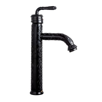 Baterie lavoar ,TRENDY'S, montare pe blat , negru mat ,cu broderie Baterie lavoar ,TRENDY'S, montare pe blat , negru mat ,cu broderie