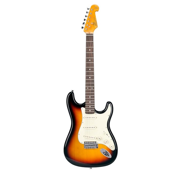 Chitara electrica, SX SST623TS, sunburst, cu husa