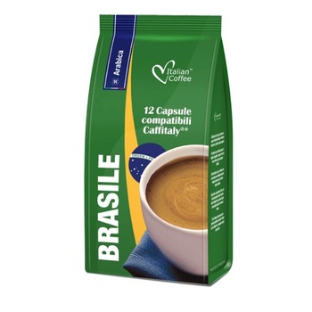Capsule, Italian Coffee Brasile - 100% Arabica Monorigine, Compatibil Tchibo/Cafissimo/Caffitaly/Beanz, 12 Capsule Capsule, Italian Coffee Brasile - 100% Arabica Monorigine, Compatibil Tchibo/Cafissimo/Caffitaly/Beanz, 12 Capsule
