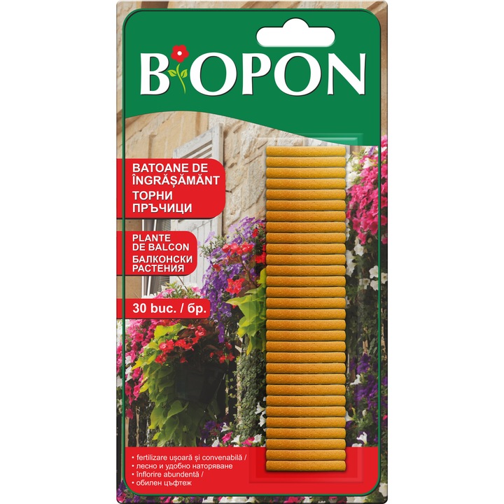 Тор на пръчки за балконни растения BIOPON, 30 бр.
