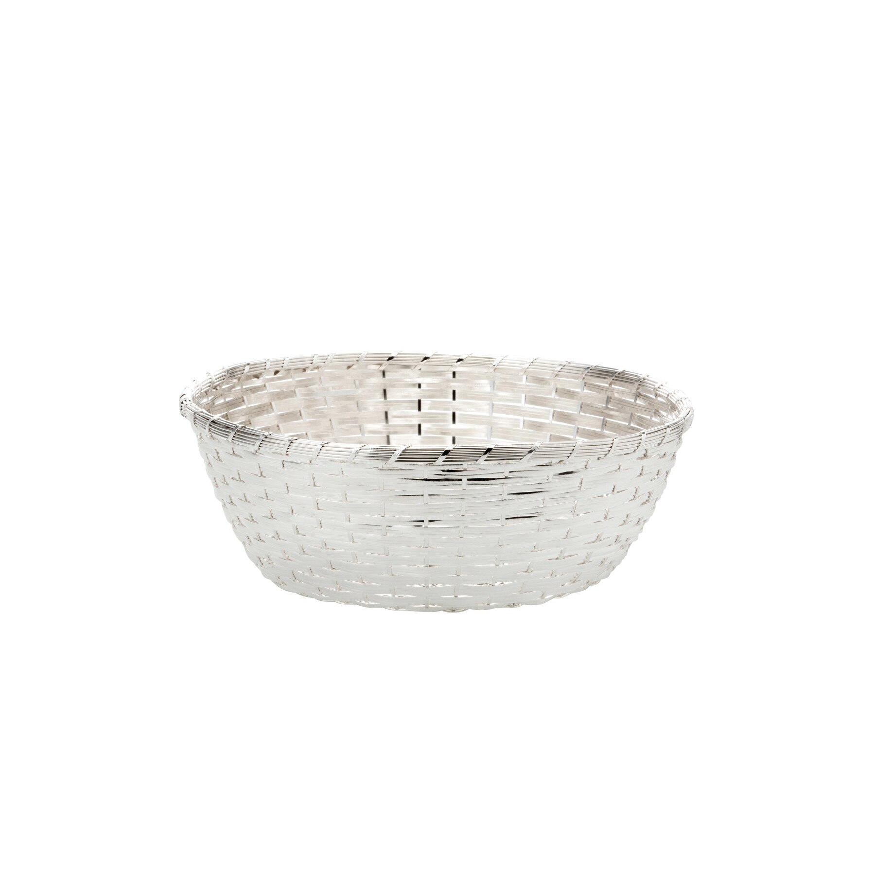 Bol paine si fructe argintat mic 25 cm