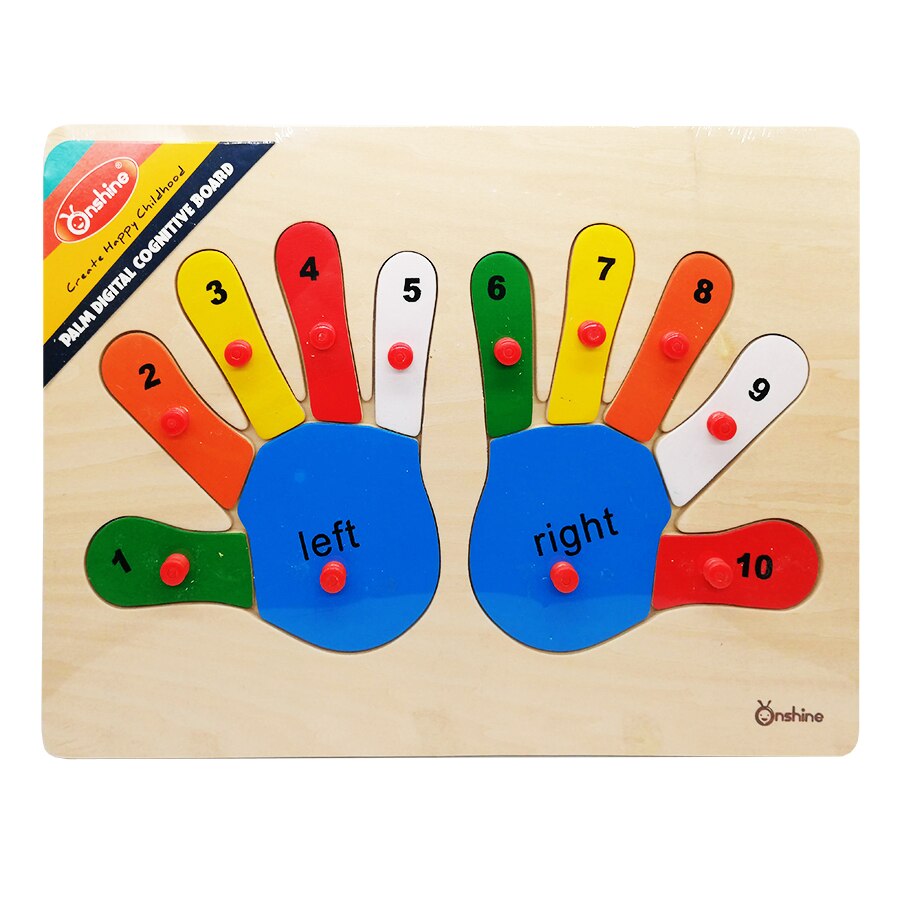 Puzzle lemn, incastru, palmele joc cognitiv, 13 piese